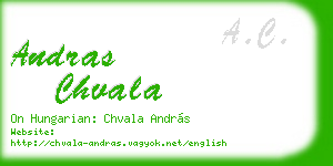 andras chvala business card